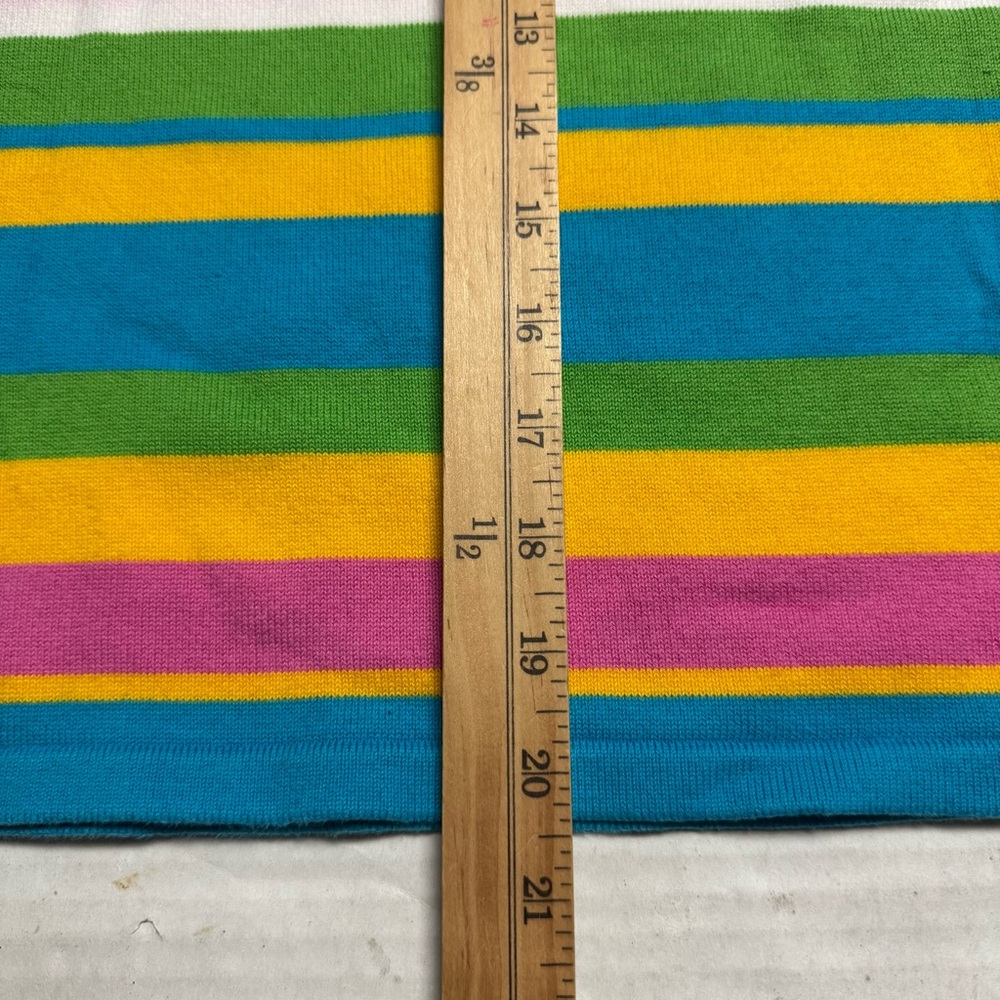 Vintage 80s-90s Lauren Ralph Lauren Petite Striped Sleeveless Knit Top Size: P/S - Picture 11 of 11